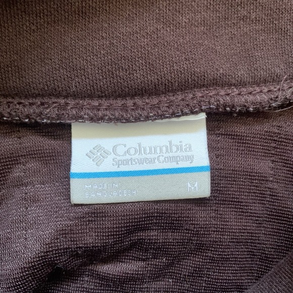 Columbia Sweater Womens Medium Brown Pullover Buttons Pockets - Picture 4 of 9
